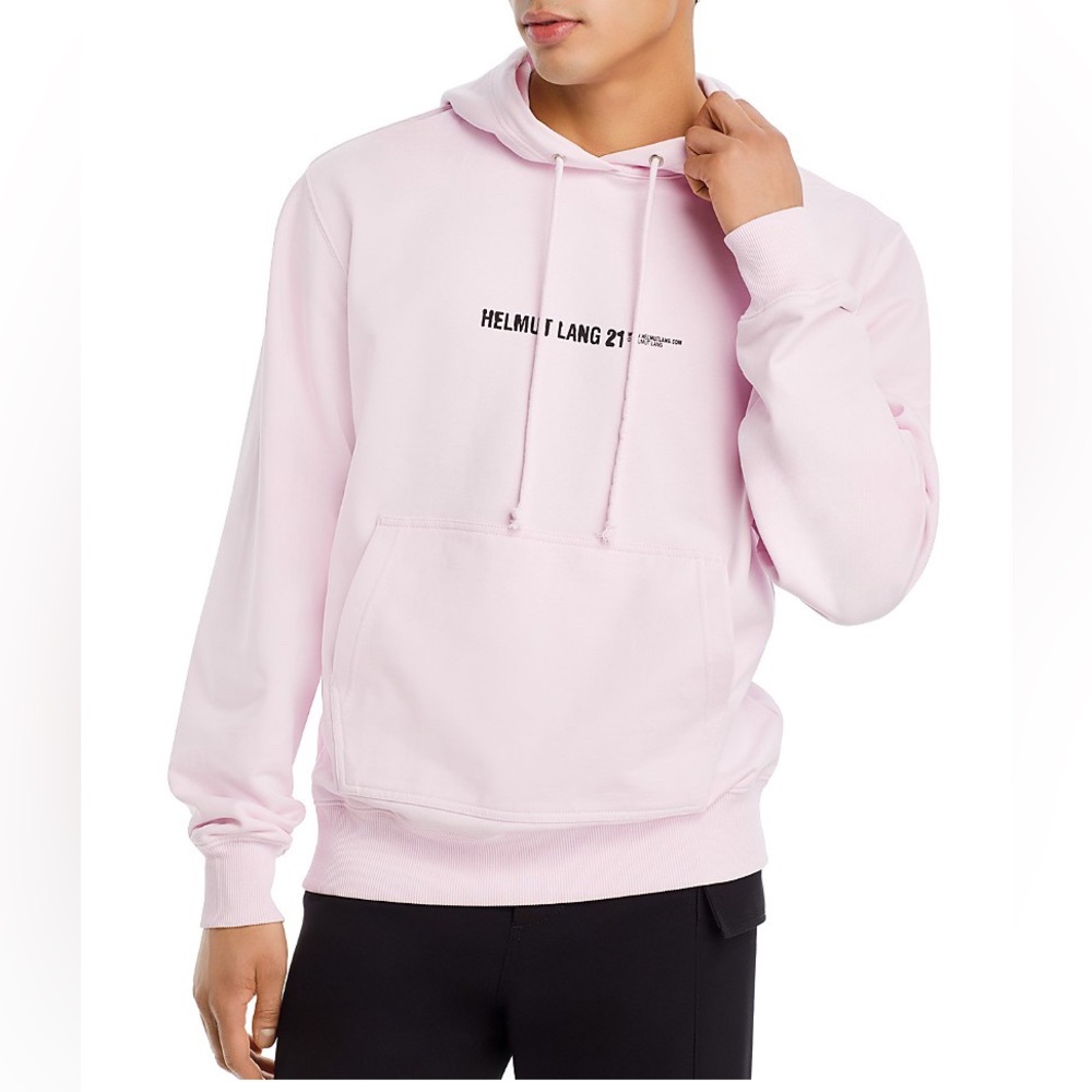 NWT HELMUT LANG UNISEX L BLOOMINGDALES French Terry Stencil Hoodie.